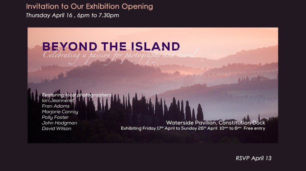 John Hodgman Beyond the island exhibition invitation image